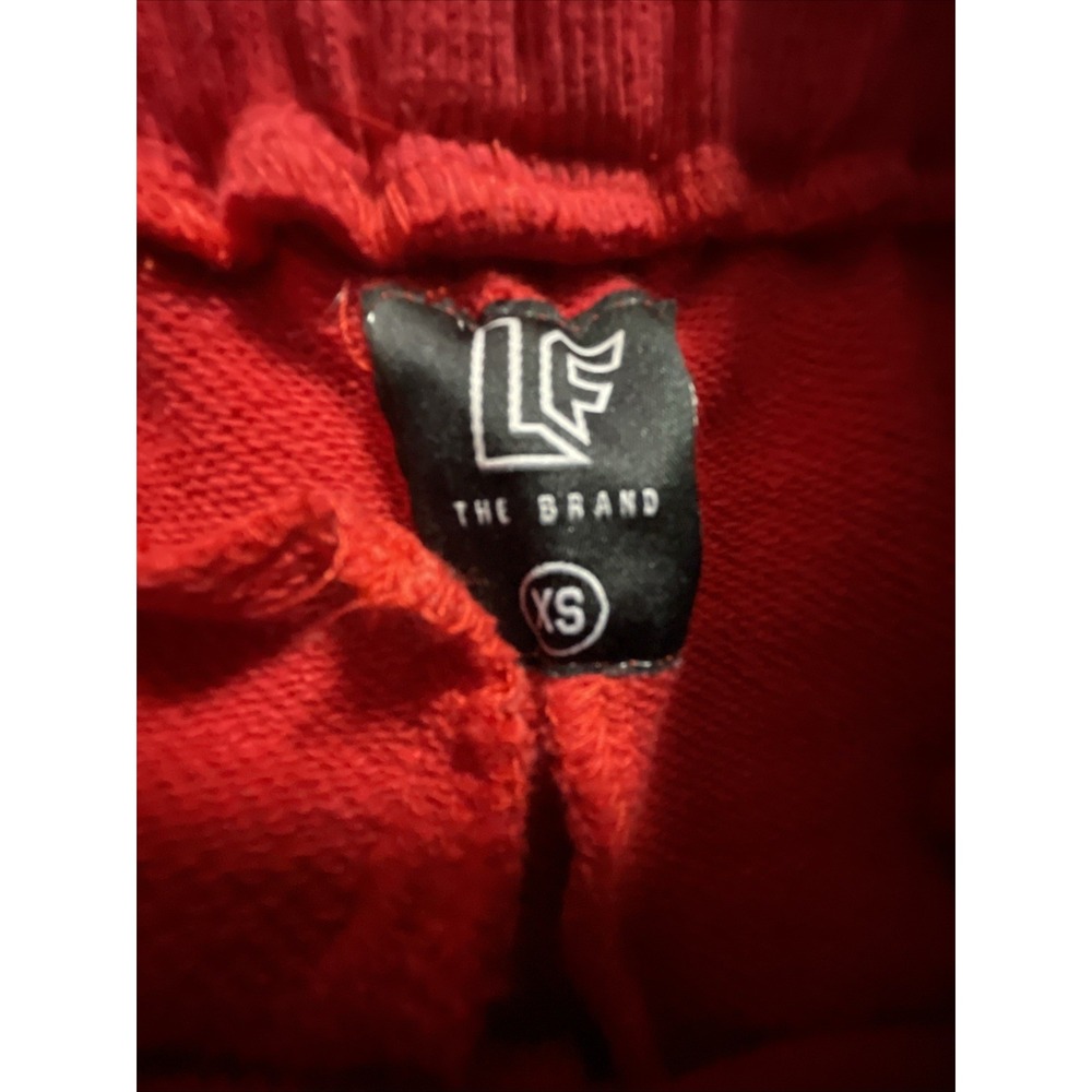 LF The Brand Joggers Sweatpants Women's XS Red EUC Hip Hop Streetwear Urban - Picture 7 of 11